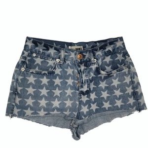 Top Moto | bleached high waisted Button fly jean